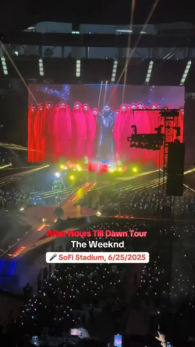 This was night 1 of the After Hours Till Dawn tour for @theweeknd at @sofistadium on 6/25/2025. I am so happy I was finally able to see him in concert… it was amazing! 🎤 I was supposed to originally see him at the Rose Bowl in January but then the Eaton Fire happened 🙏🏻❤️🔥🚒

These are some highlights from the concert. I have more! If you want to see full video of a particular song DM me and let me know…I will post! 🤪

#theweeknd #playboicarti #afterhourstildawnstadiumtour #afterhourstilldawntour #afterhours #hiphop #randbmusic #randb #la #losangeles #sofistadium #inglewood #abeltesfaye #abel #xo #theweekndfan