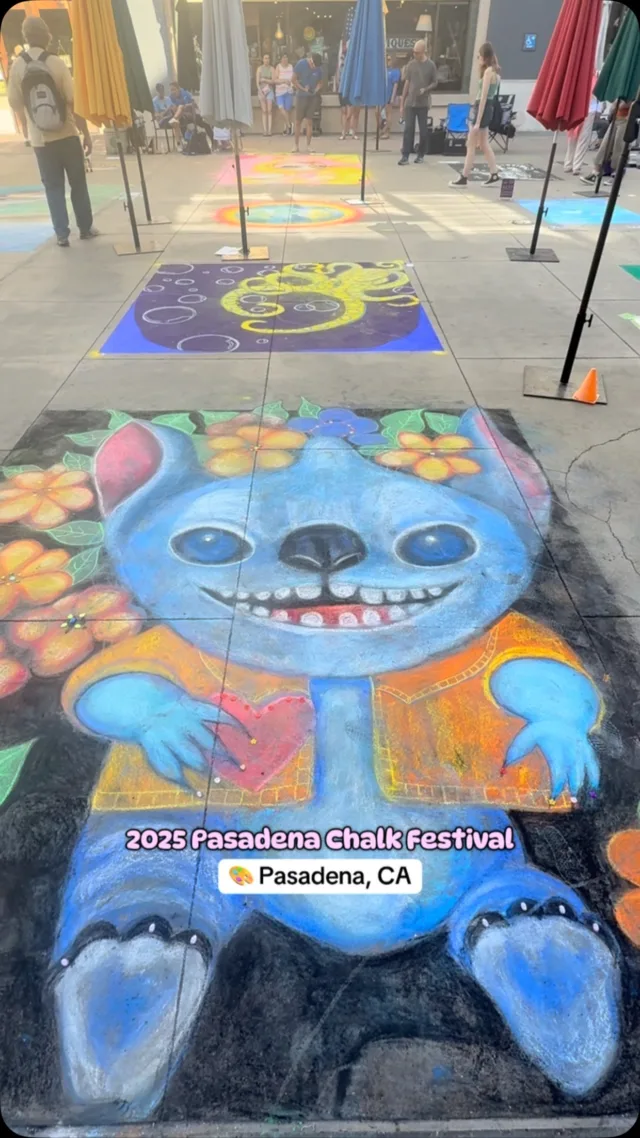 The 2025 Pasadena Chalk Festival was a huge success! Congrats to all the talented artists! 🎨 @lightbringerproject @pasadenachalkfestival @kendricklamar 

#streetart #art #chalkart #chalkfestival #pasadenachalkfestival #la #losangeles #sgv #pasadena #sangabrielvalley #chalk #chalkmural #mural #artist #chalkartist