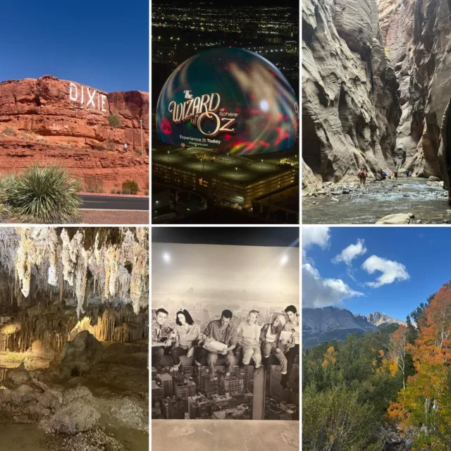 Hi guys! 🤪

Here are some photos from my recent vacation around Nevada and Utah to the following locations.

@vegas 💵🎲♠️❤️💎♣️
@spherevegas 🍎👠🌪️🧙🏻‍♂️
@highrollervegas 🎡
@friendstheexperience 🛋️
@zionnps 🥾💧
@stgeorgecityutah 🏜️
@visitelynevada ✨
@nevada_northern_railway 🚂
@greatbasinnp ⛰️

You can also visit my SoCal Shuffle blog for an even further breakdown of my trip!

Enjoy! 😀

#socalshuffle #travelblog #nevada #utah #vacation #zion #greatbasin #elynevada #lasvegas #vegas #thenarrows #wozatsphere #highrollervegas #mgmgrand